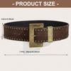 Edgy Studded Punk Belt With Adjustable Length Durability Synthetic Leather for Men and Women