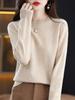 Women's Round Neck Solid Color Knitted Pullover Sweater - Autumn/Winter Long Sleeve Korean Style.