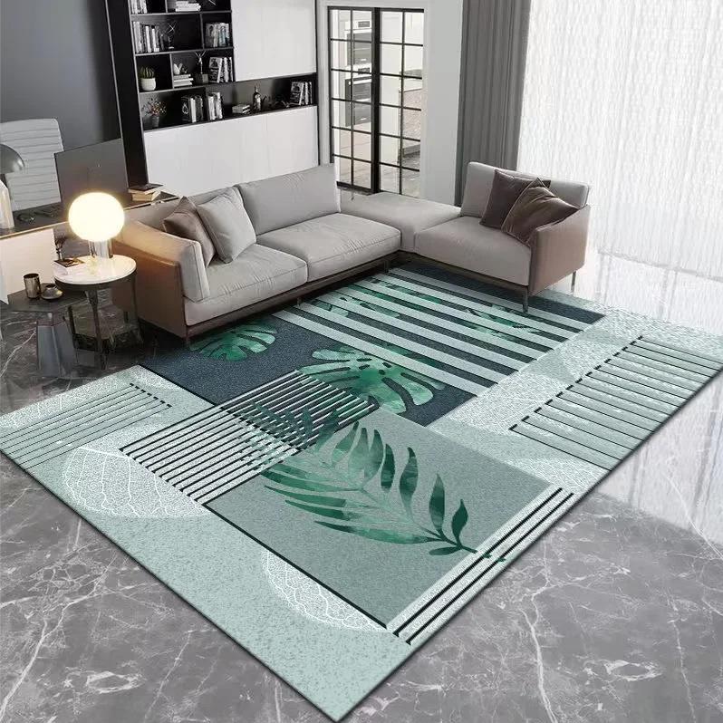 Federteppich Wohnzimmer Wasserabsorbierend Rutschfest Teppich Tägliche Heimdekoration Schlafzimmer Esstisch Büroraum Dekorationsmatte