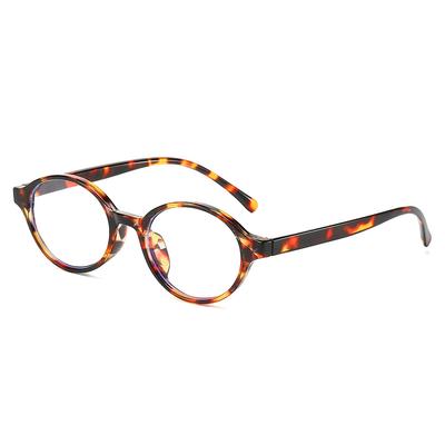 Ovaler kleiner Rahmen Reisnagel Brillenrahmen Anti-Blaulicht Trend Brillenrahmen Retro Literarisch Flacher Spiegel Klein Frisch Frau
