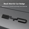 For BYD Song Plus DMI Car Black Front Emblem Song Plus EV Modification Black Warrior Covering Styles Car Badge Special Accessory