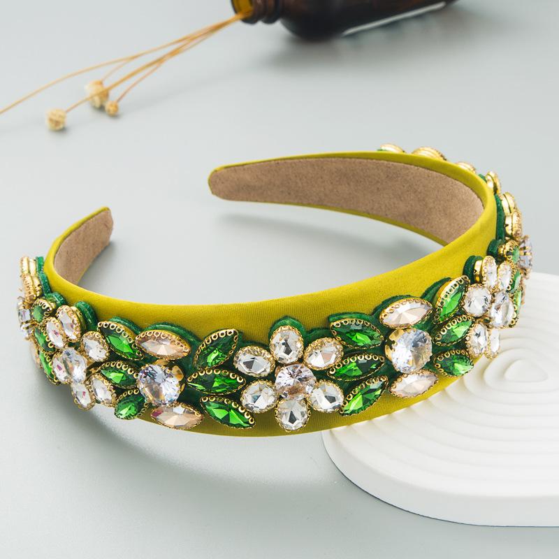 

Женская повязка на голову в стиле ретро в стиле барокко, яркий цвет, гроты, небольшой ароматный головной убор OneSize зелёный