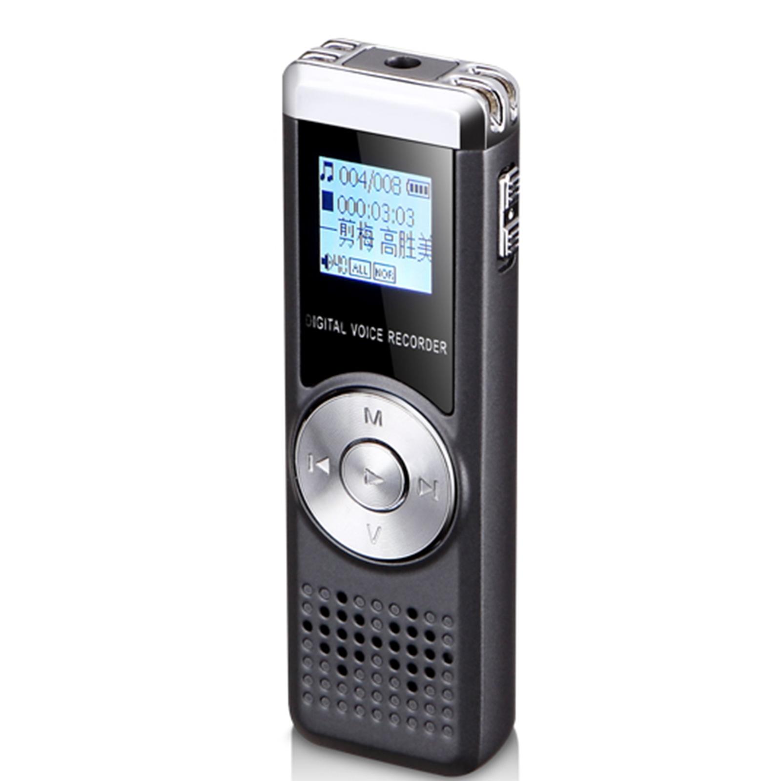 

Портативный диктофон 32 ГБ Цифровая ручка для записи голоса Перезаряжаемое записывающее устройство Диктофоны с шумоподавлением
