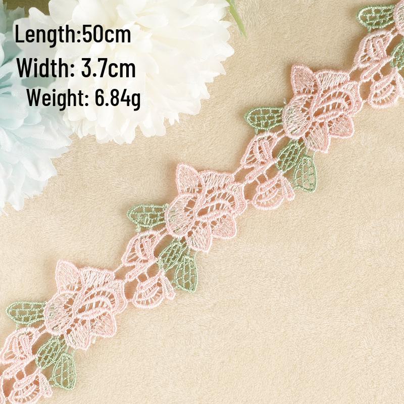 Water-Soluble Embroidered Cartoon Flower Lace Patch for DIY Clothing