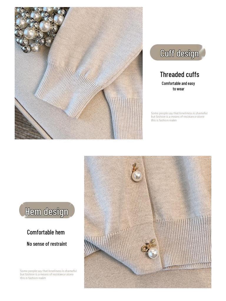 Damen Lockerer Strickcardigan Übergröße (Brust 150/160) - Passt für 200-350 Jin, Stil #8307