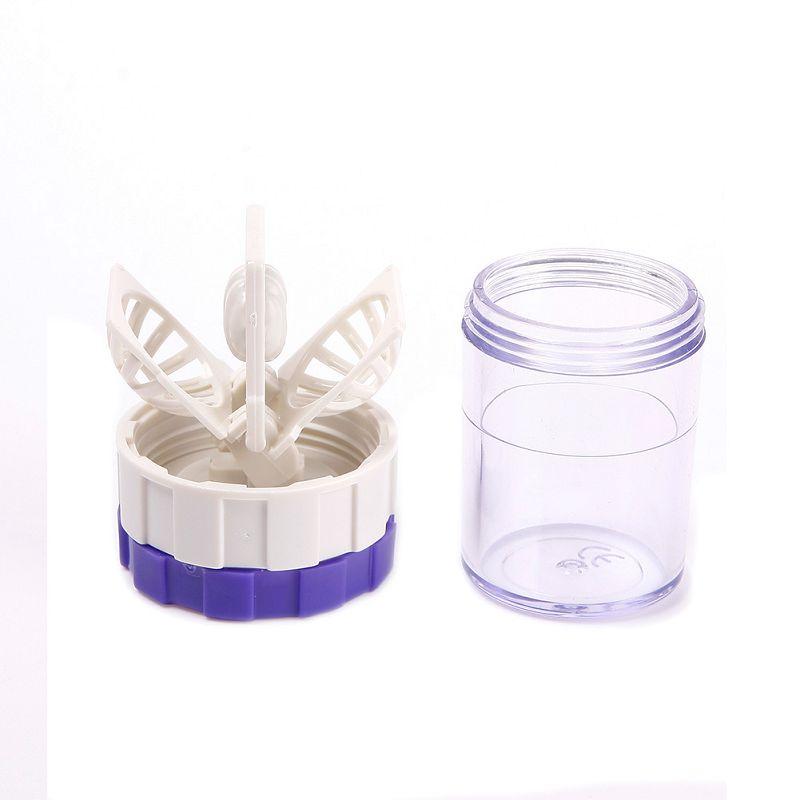 Latest New Manually Contact Lens Cleaner Washer Cleaning Lenses Case