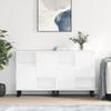 VidaXL Buffets 2 Pcs High Gloss White Engineered Wood 3190135