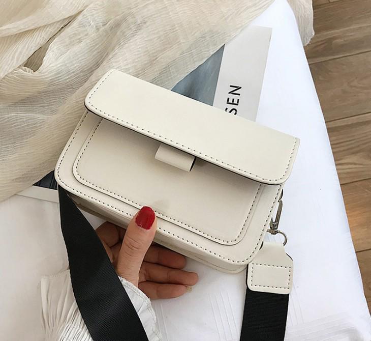 2026 Trendy Women's Small Square Crossbody Bag with Wide Strap