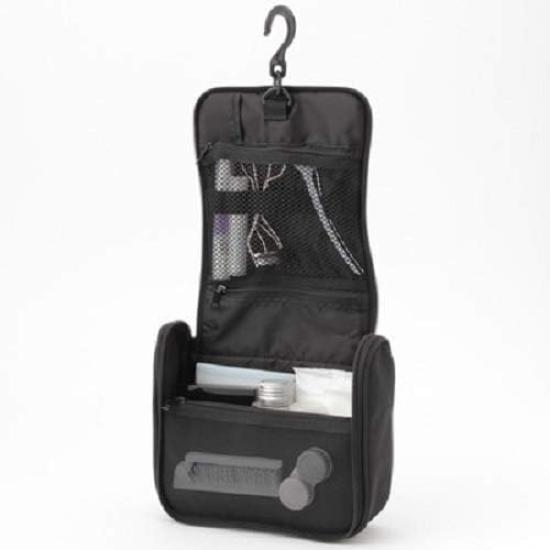 MUJI Polyester Hanging Toiletry 16 x 19 x 6 44904473 Case, Black, Approx. cm,