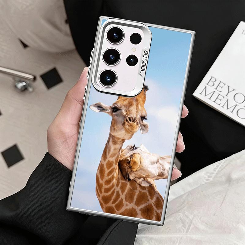 Giraffe Animal Pattern Shockproof Phone Case for Samsung Galaxy S26 Edge S25 Ultra S24 FE S23 Plus S21 Cover Anti Fall Fundas