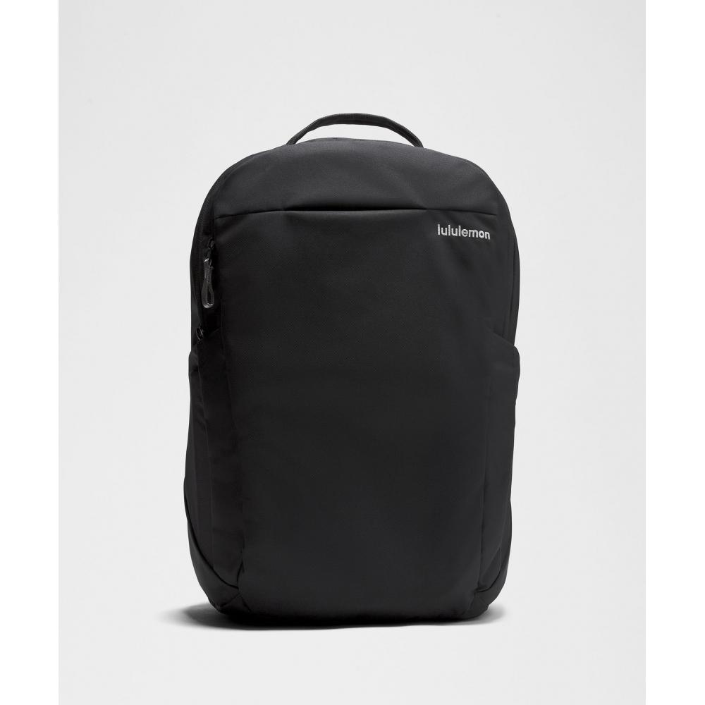 

Lululemon Triple Zip Backpack 28l Black Silver Drop ONE SIZE