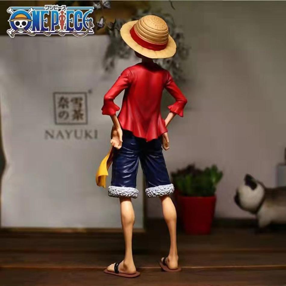 28Cm One Piece Anime Figure Confident Smiley Luffy Three Form Face Changing Action Figurine Doll Pvc Model Toys Collection Gifts