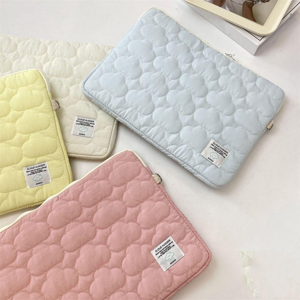 Korean Style Laptop Sleeve Padded Tablet Protective Case Soft Laptop Bag Notebook Storage