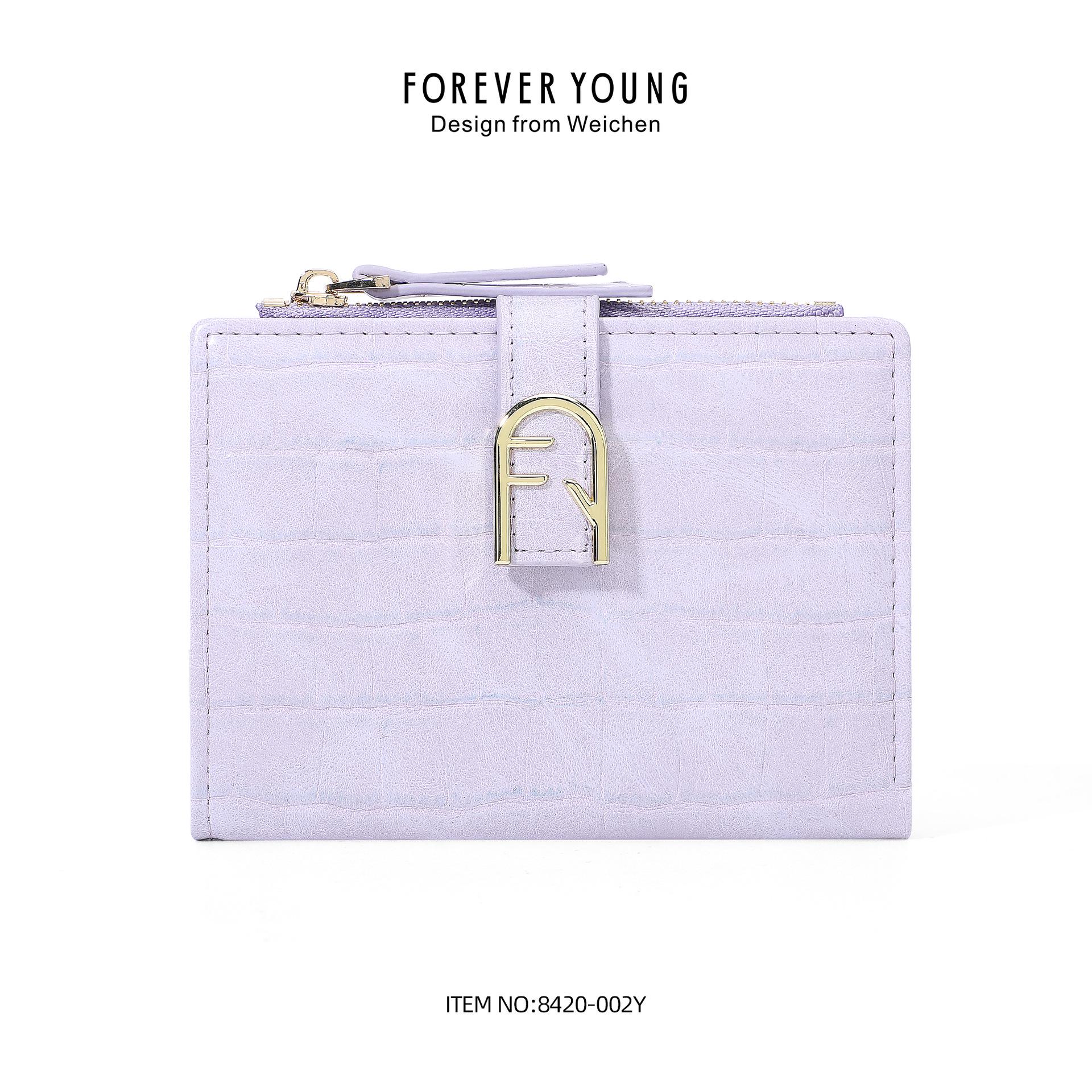 

Женский короткий кошелек из искусственной кожи: Модная, многофункциональная монетница и держатель для карт. фиолетовый