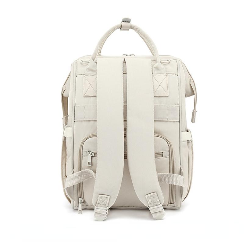 Baby Nappy Bag Mummy Bag Backpack Waterproof Storage Handbag Outdoor Travel Mommy Maternity Bag for Baby Stuff 2 Layer Gray