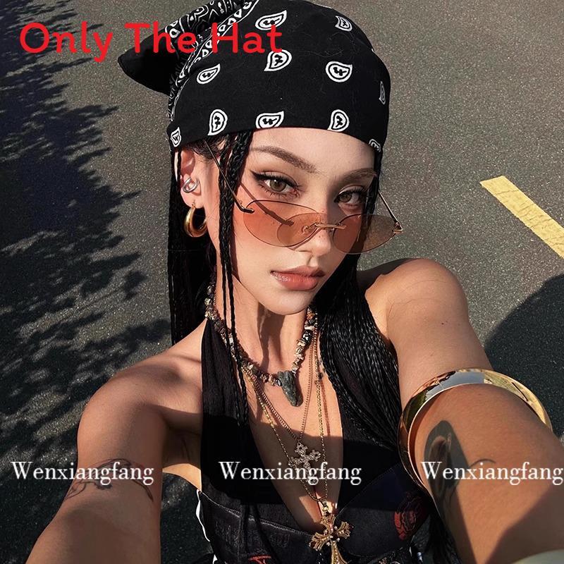 Vintage American Style Headscarf For Street Dance And Photo Shoots Summer Fashion Accessory