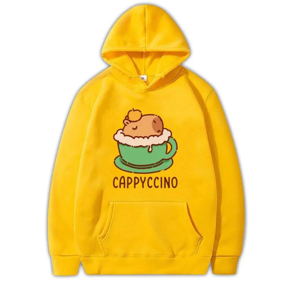 

Толстовка с графическим принтом капибары, осень-зима, Harajuku, повседневный пуловер унисекс, уличная одежда, модная толстовка в консервативном стиле для женщин и мужчин 4XL