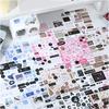 20 Blatt Scrapbooking-Sticker Ästhetische Dekorative Sticker Hintergrund-Sticker für Journal Album Planer Dekoration