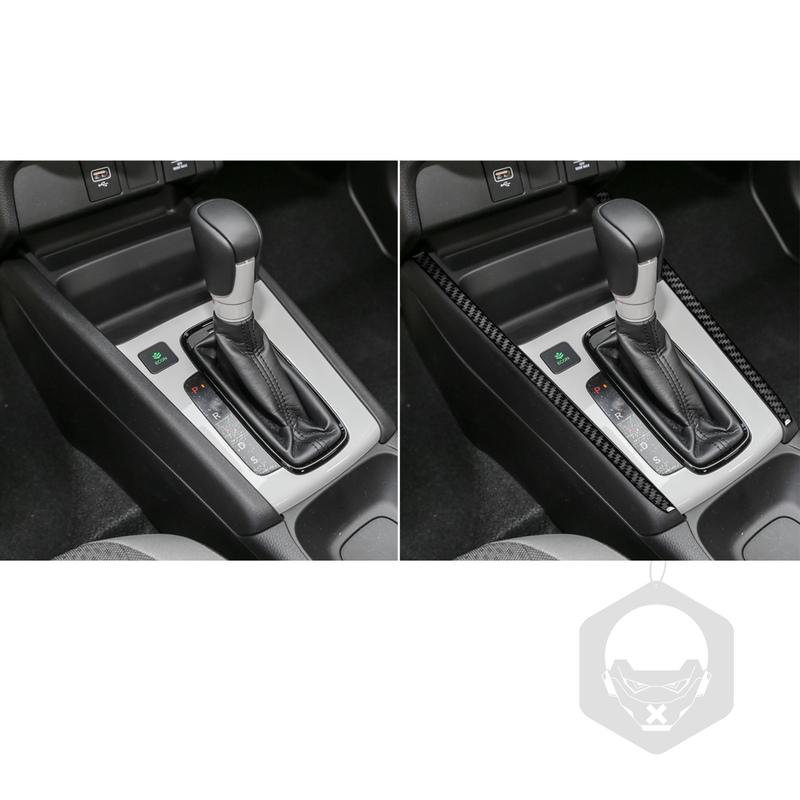 Real Carbon Fiber Car Accessories Gear Shift Strip Decorative Trim Cover Soft Sticker For Honda Fit /Jazz GR9 2024 2025