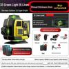 12-Line High-Precision Green Laser Level, Wall/Floor-Mounted, Automatic Leveling for Indoor/Outdoor Use