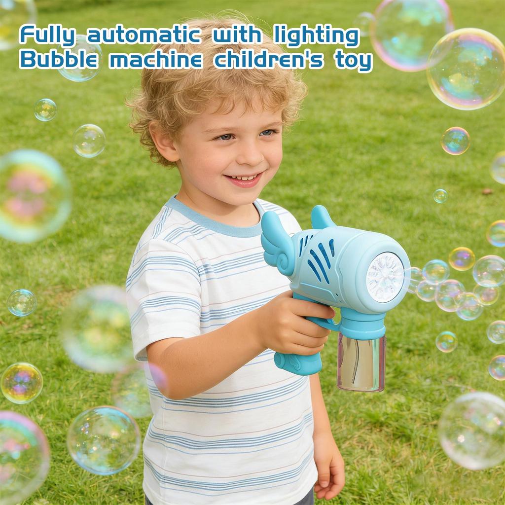 Bubble Machine Fully Automatic With Light Bubble Children's Toy