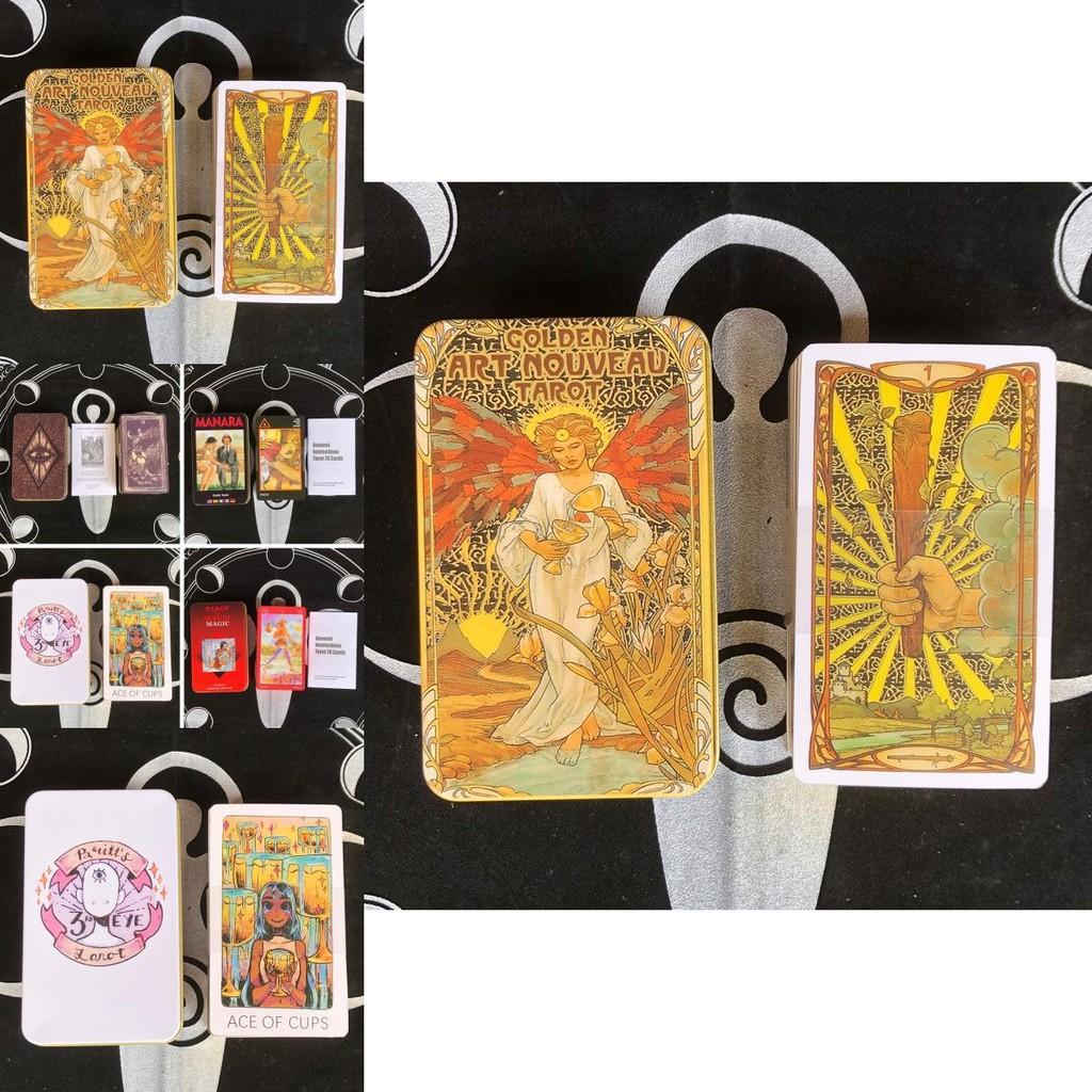 Elegant Tarot Card Decks With Stunning Gold Foil For Mystical Oracle Readings