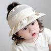 Lightweight Kids Cap Breathable Mesh Sunshade Hat Cute Large Brim Hat  Summer