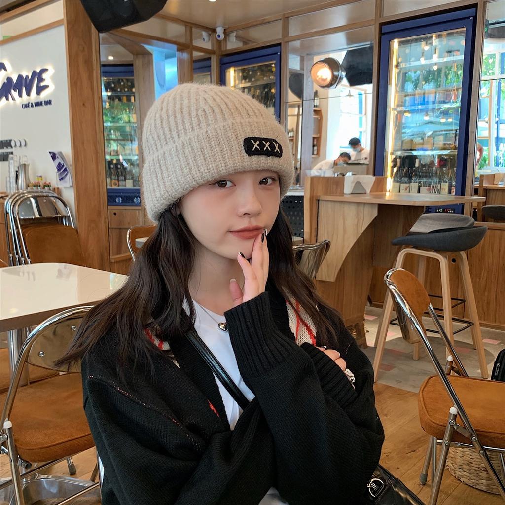 Hats Are Suitable for Round Faces Versatile Mohair Knitted Hats for Women In Autumn and Winter Warm Wool Hats Ear Protection Hats  Korean Version