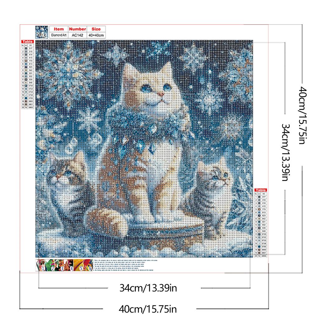 Animal Series Diamond Art Kits for Home Wall Decor Round Full Drill Dimond Art Paintings Diamond Dots Gem Art 15.75 X15.75 In