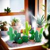 Voyyphixa Miniature Cactus Figurines, Set of 12, Decorations, Mini Ornaments, Cute Decorations, Micro Landscapes, Garden Ornaments, Bonsai