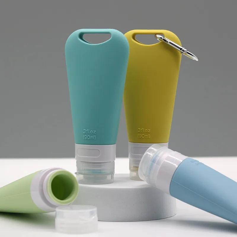 1PC Silicone travel bottling set with holes and bottle cosmetics shampoo bottle face wash bottle