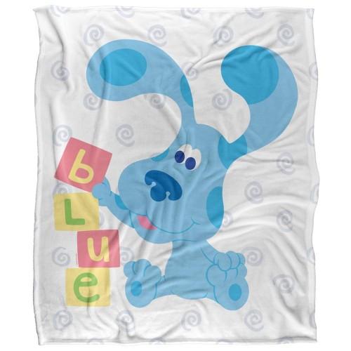 BlueÂ´s Clues Silky Blocks Supersoft Blanket