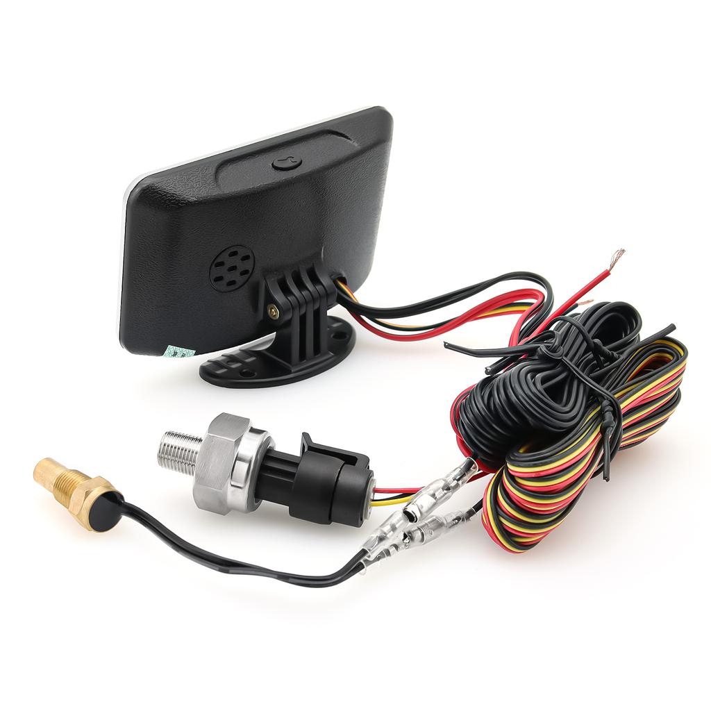 3 in 1 Car LCD Meter Digital Oil Pressure Voltage Gauge Water Temperature Gauge With temp press sensor for Car Truck SUV 12V/24V