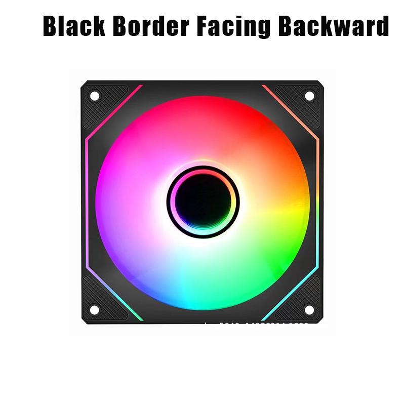 12Cm Argb 4 Pin Computer Case Fan Quiet Cooling 12V Large Air Volume 800-1600Rpm For Desktop Gaming Pc Build