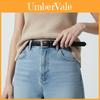 Cinturón de Cuero para Mujer con Hebilla de Pedrería para Uso Casual y de Oficina