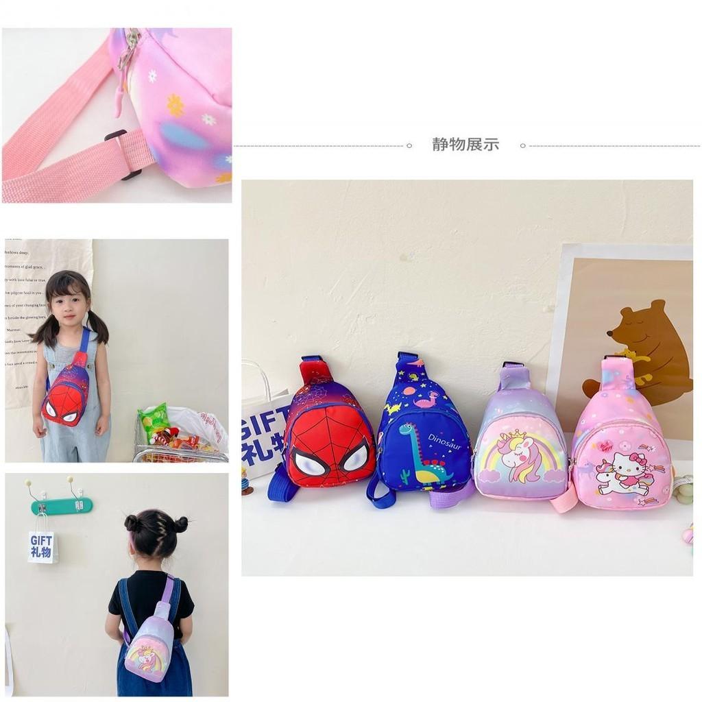 Cartoon Spider Dinosaur Kids Shoulder Bag For Boys And Girls Cute And Lightweight Perfect For Travel And Pocket Money