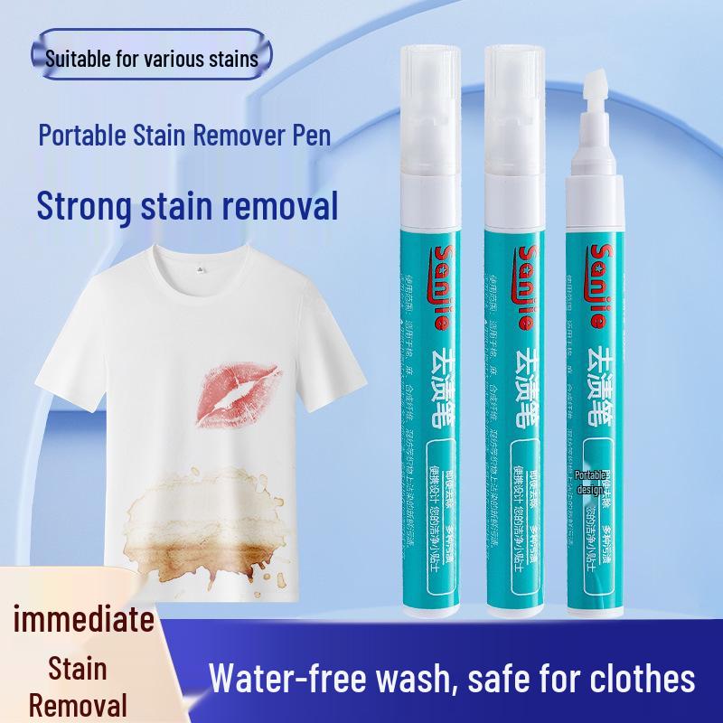 Three Musketeers Multi-Purpose Portable Stain Remover Pen for Clothes - No-Wash, Effective on Oil and Red Wine Stains