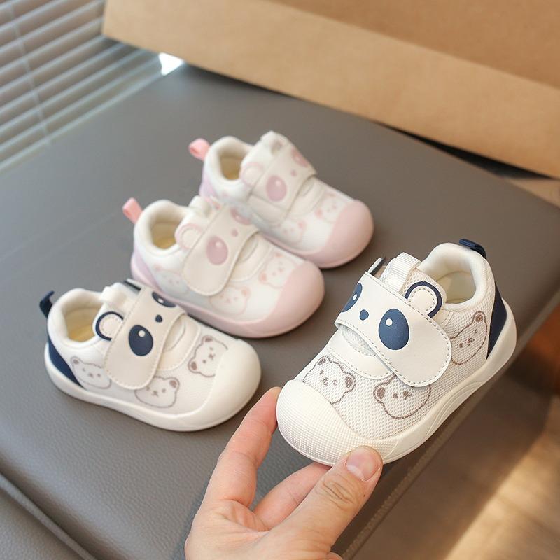 Girl Shoes 2025autumn New Fashion Versatile Child Shoe Simple Casual Breathable Girls Mesh Shoes Soft Sole Baby Walking Shoes