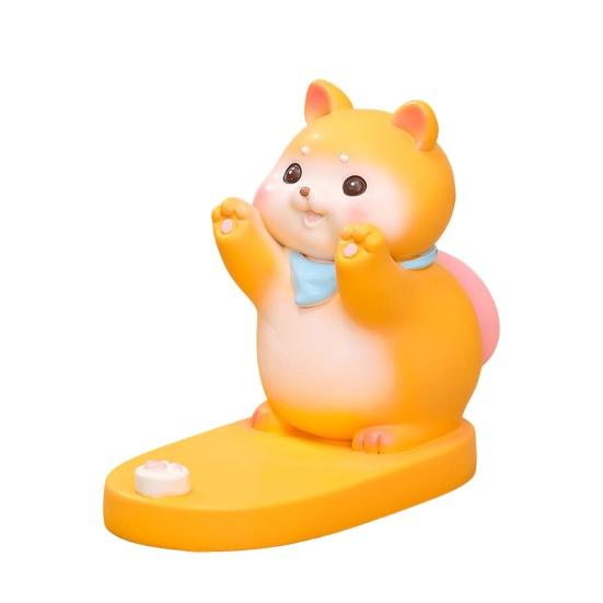 Cartoon Animal Cell Phone Holder with Stress Relief Elastic Butt Pig Dog