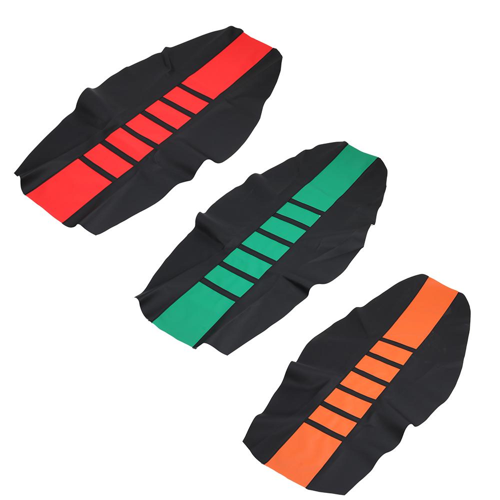 For KTM For HUSQVARNA Motocross Striped Soft-Grip Gripper Soft Seat Cover Rubber For HONDA For YAMAHA For SUZUKI For KAWASAKI