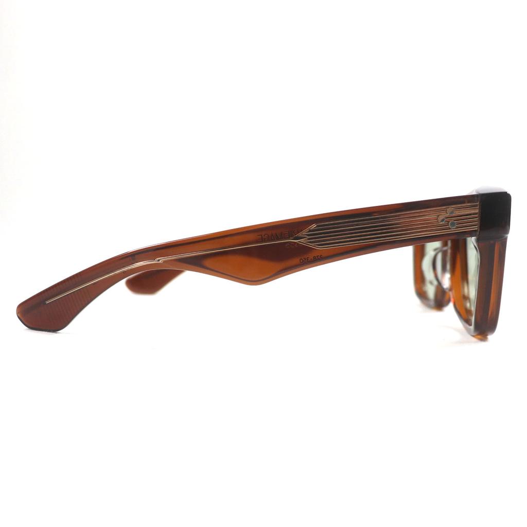 Excellent JACQUESMARIEMAGE Sunglasses HEYWOOD HICKORY Clear Brown Mens JMMHY1D Used