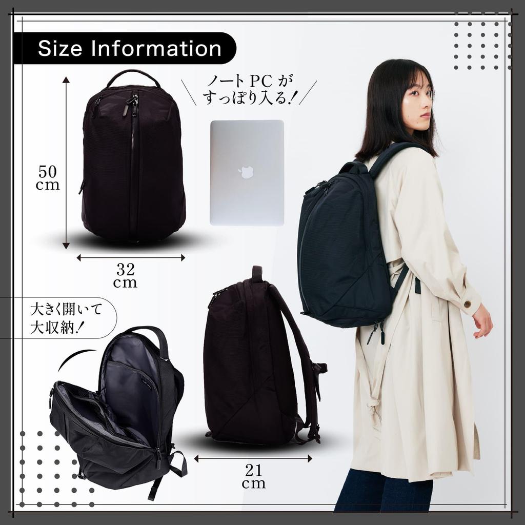 [sun earth &u] Gym Backpack, 20L (with Shoe Compartment), Water-Repellent (Slim and Large Capacity), Men's and Women's Training Bag, Fitness, Sports