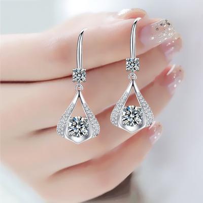 Earrings Female Senior Sense Elegant All Over Earrings Long Senior Sense Temperament Ear Hooks