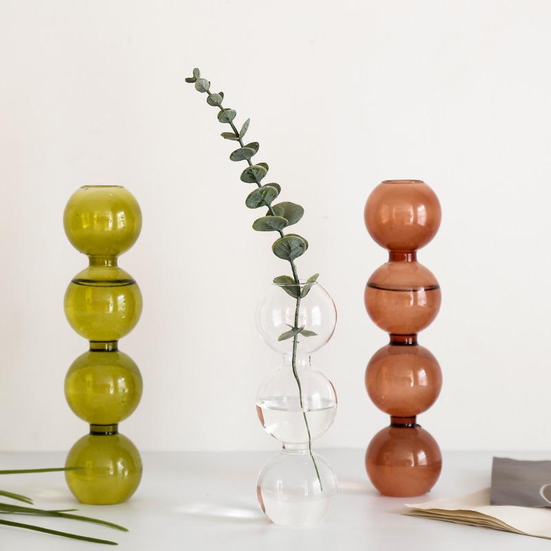 Weixun Korean Bubble Glass Vase - Spherical Hydroponic Flower Decoration Prop
