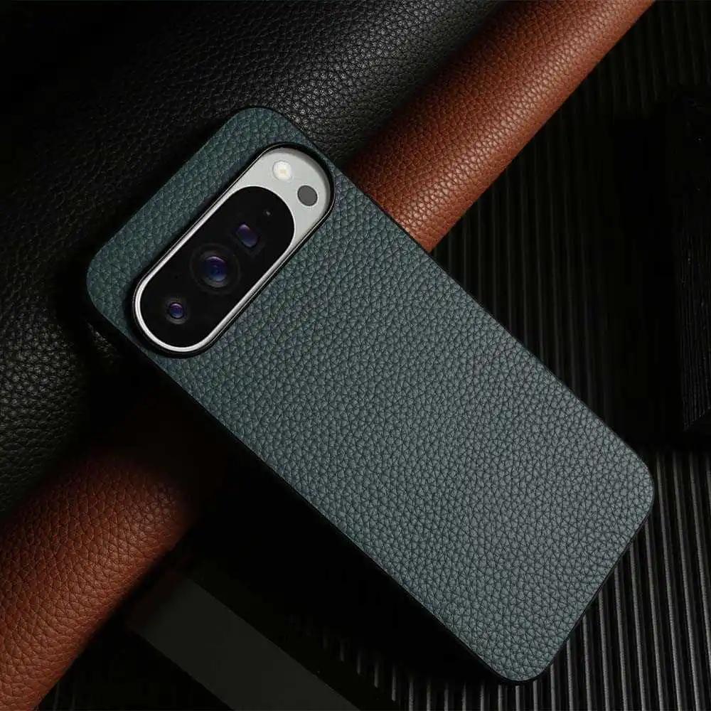 Luxus Pixel 10 Pro Hülle Business Rindsleder Handyhüllen Für Google pixel9pro 7A 8pro Vollschutz Stoßfeste Rückabdeckung