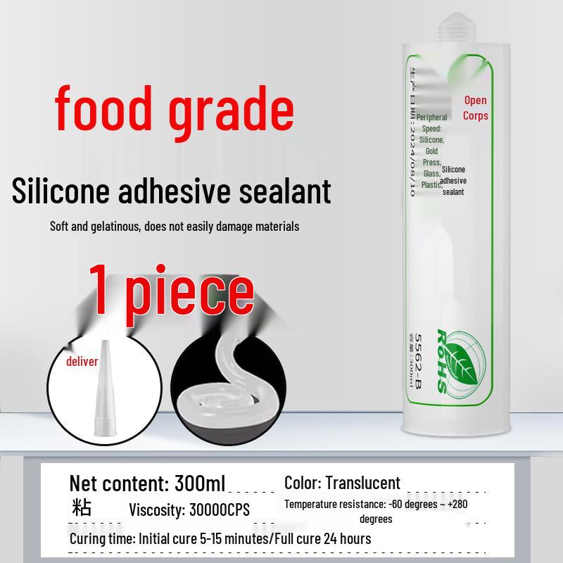 Transparent Waterproof Silicone Sealant for Car Rubber Strips - Flexible & Heat Resistant