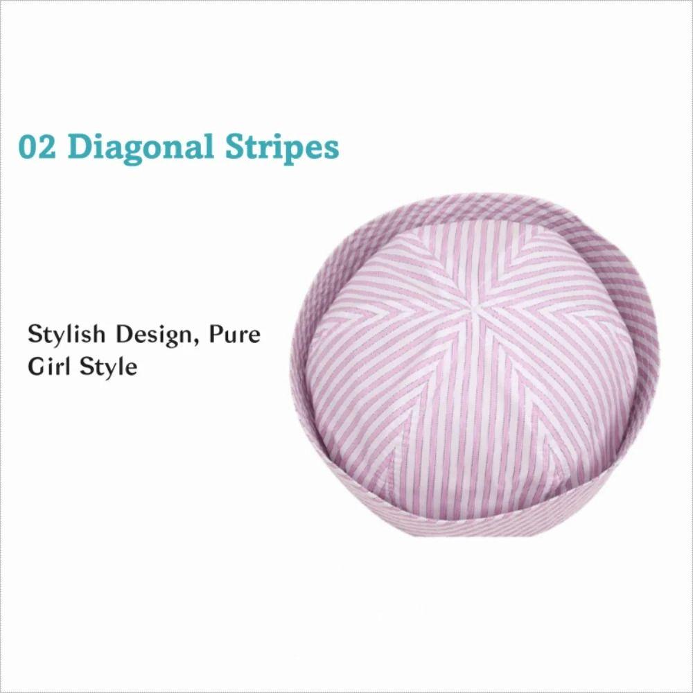 Blue Striped Navy Hat Cute Painter Hat Korean Captain Hat Rave Festivals