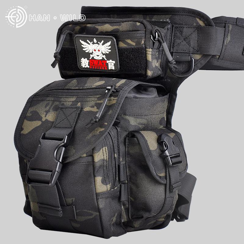 Hanye Multi-Functional Outdoor Riding Leg Bag Men's Motorcycle Tactical Bag Waterproof Sports Leg Hanging Waist Bag