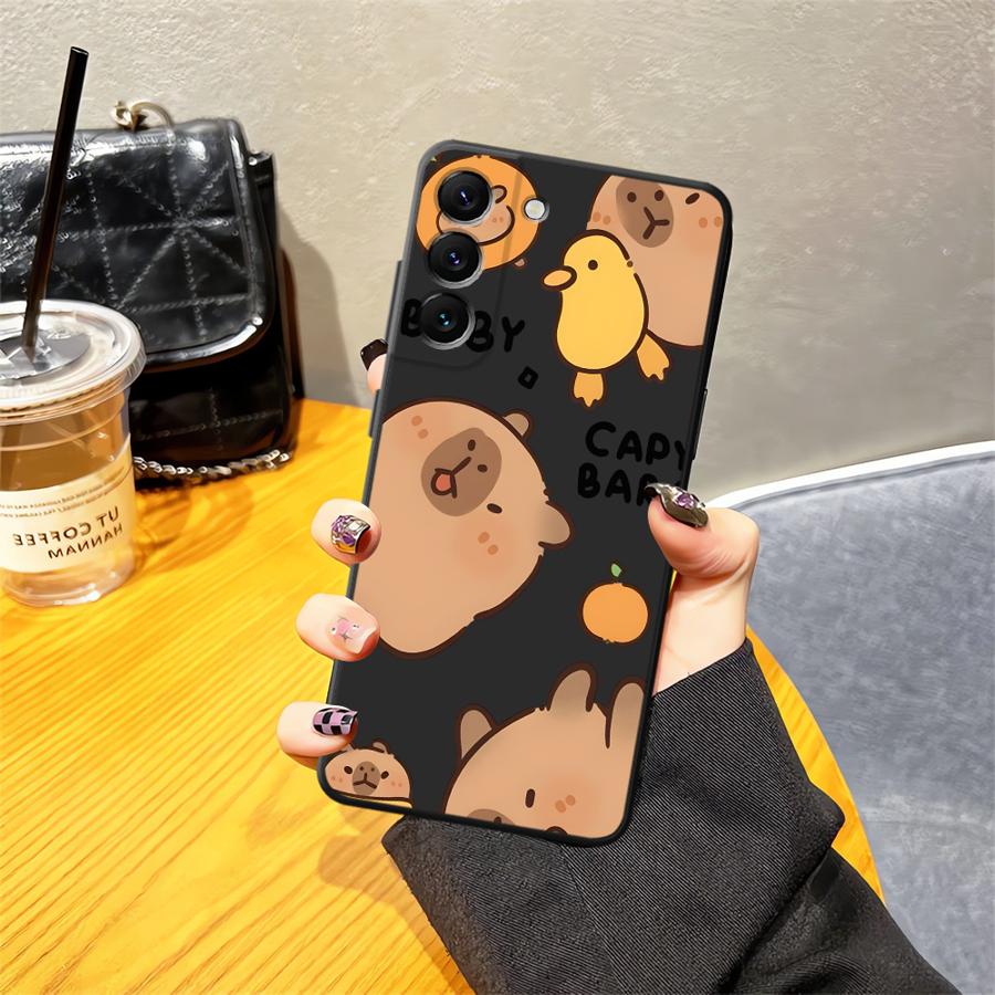 Cute Capybara Phone Cover Case for Samsung Galaxy A55 A57 A06 A37 A12 A53 A73 A05 A52 A23 A25 A51 A70 A15 A13 A16 A41 A50 A36