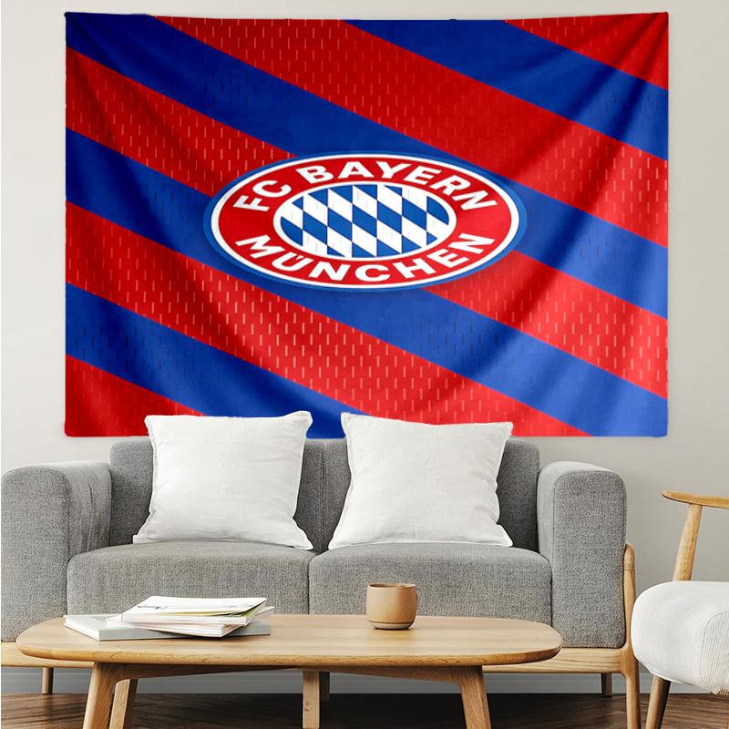 Munich FC Crest Printed Printed Tapestry, for Bedroom,Livingroom, dormitory, Large Wall Decor, Fabric Decor Fan Birthday Gifts